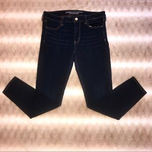 American Eagle Stretch Jeggings/ Dark wash- Sz: 12